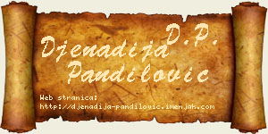 Đenadija Pandilović vizit kartica